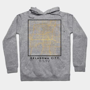 OKLAHOMA CITY STREET MAP ART Hoodie